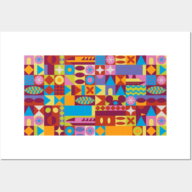 Retro Color Blocks Wall Art by Heyday Threads